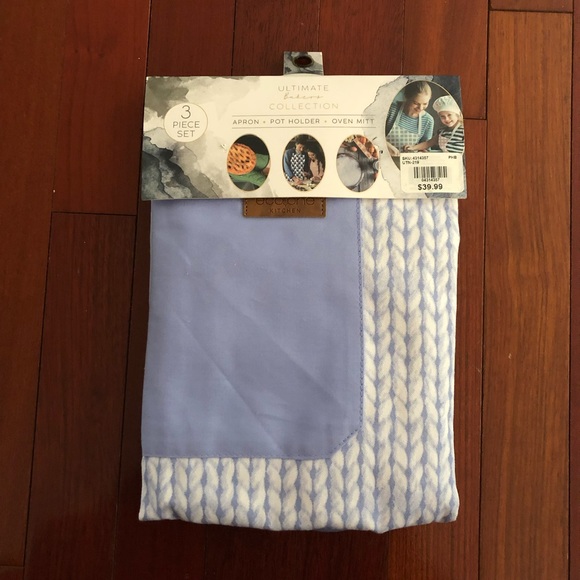 Apron, Pot Holder, Oven Mitt set by EcoOne Kitchen - Picture 4 of 5